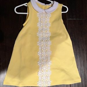 NWT Janie and Jack girls dress with Peter Pan collar and lace detail